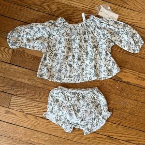 Rylee + Cru Floral Matching Set - Size 0-3 Months - NWT